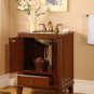 28" Devon - Single Sink Bathroom Vanity Cabinet Baltic Brown Granite Stone Top 0207