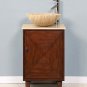 20" Chloe - Contemporary Travertine Single Vessel Sink Bathroom Vanity Cabinet 0225