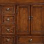 48" Sedona - Mini Compact Granite Stone Top Bathroom Double Sink Vanity Cabinet 0715