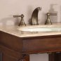 48" Sedona - Mini Compact Travertine Bathroom Dual Sink Double Vanity Cabinet 0715