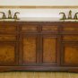 72" Bailey - Red Chestnut Finish Bathroom Vanity Double Sink Cabinet Granite Top 0716
