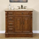 38" Empress - Travertine Top Bathroom Single Vanity Cabinet (Sink on the Right) 0904