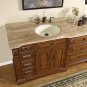 58" Empress - Bathroom Single Vanity Cabinet (Off Center - Right side Sink) 0904