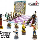 LUCKY LUKE PLASTIC CHESS SET PLASTOY IMPORT NEW RARE