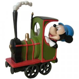 MICKEY MOUSE IN TRAIN STATUE DISNEY IMPORT  NEW