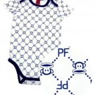 PAUL FRANK SMALL PAUL JULIUS MONOGRAM ONESIE NAVY  NEW