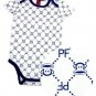 PAUL FRANK SMALL PAUL JULIUS MONOGRAM ONESIE NAVY  NEW