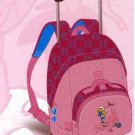 SMURFETTE PINK CHILDREN'S ROLLING BACKPACK IMPORT NEW