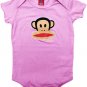 PAUL FRANK SMALL PAUL JULIUS ONESIE PINK NEW
