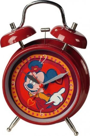 MINNIE MOUSE TWIN BELL ALARM CLOCK NEW IMPORT EUROPE
