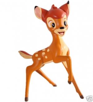 BAMBI RESIN STATUE IMPORT EUROPE /  DISNEY NEW