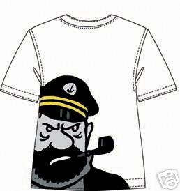 HADDOCK T-SHIRT  NEW / IMPORT OFFICIAL TINTIN  LICENCE