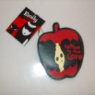 EMILY THE STRANGE ROTTEN APPLE ZIPPER COIN PURSE (NEW)