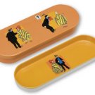TINTIN & HADDOCK PONCHO METAL PENCIL CASE IMPORT NEW