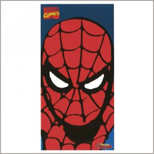 SPIDERMAN FACE BEACH TOWEL (NEW) IMPORT FROM FRANCE