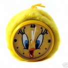 TWEETY BIRD PLUSH CLOCK LOONEY TUNES IMPORT RARE NEW