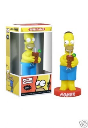 HOMER SIMPSON FUNKO WACKY WABBLER FIGURINE NEW