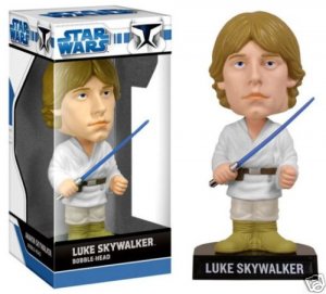 LUKE SKYWALKER FUNKO WACKY WABBLER FIGURINE  STAR WARS