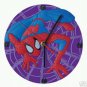 SPIDERMAN PVC WALL CLOCK (EUROPEAN LICENCE) PURPLE