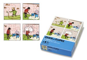 QUICK ET FLUPKE PUZZLE (4 PUZZLES IN 1) NEW RARE HERG&Atilde;�