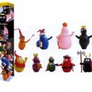 BARBAPAPA MEDIEVAL 9 PLASTIC FIGURINES IN TUBE NEW