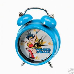 WONDER WOMAN MINI ALARM CLOCK  NEW
