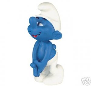 TIMID SMURF STATUE  PLASTOY IMPORT NEW