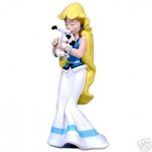 FALBALA HOLDING IDEFIX PLASTIC FIGURINE NEW RARE