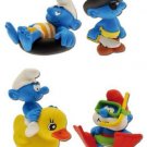 SMURF SCHTROUMPF PLASTIC BATH TOYS SET PLASTOY NEW