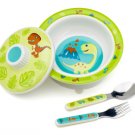 KIDDIE COVERED BOWL SET PREHISTORIC PAL SUGARBOOGER NEW