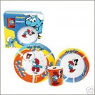 SMURFS PORCELAIN CHILDREN'S DISHWARE SET IMPORT NEW