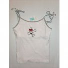 PAUL FRANK SKURVETTE STRAPPY TIE TANK WITH SHELF BRA