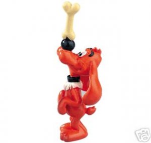 BILL WITH BONE PLASTIC FIGURINE BOULE ET BILL NEW