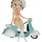 BETTY BOOP ON VESPA STATUE EUROPEAN LICENCE NEW