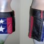 Patriotic vinyl mini skirt - Petite