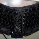 Black leopard fuzzy short pants - Small