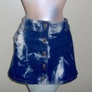 Blue stretch denim skirt - XL