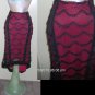 Fringe black and red skirt - XL