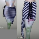 Black and white stripes skirts - Petite