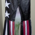 Women's Patriotic vinyl pants - Small