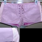 Playboy pink leather shorts - Small