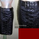 Black alient skin skirt - Large