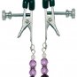 Adj Clamp Waterproof Purple Beads