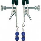 Adj Clamp with Blue Beads