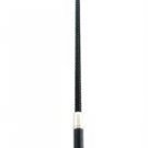 Crop Leather Wide Tip Bat 26" Black