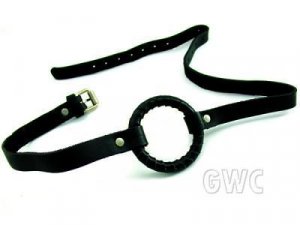 Gag Leather O Ring Black