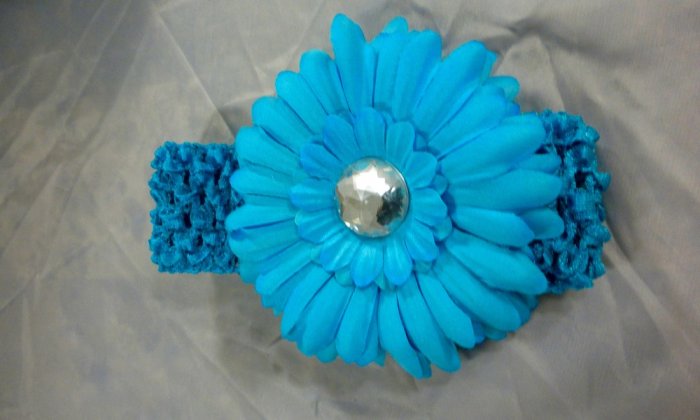 16 Gerbera Daisy 4/" Flower Hair Clips for Interchangeable Headbands or Hats