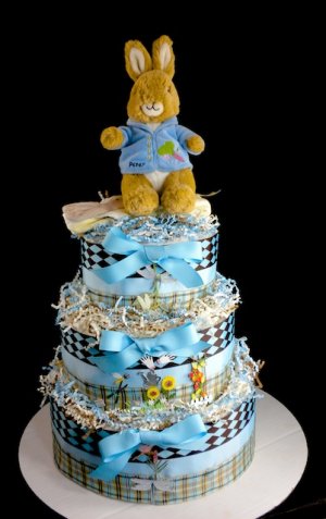 Peter rabbit hot sale diaper cake