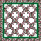 Twisted Sunday Cranberry Rose Straight Kit 76" X 76"