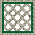Twisted Sunday Wild Orchid Quilt Straight Kit 76" X 76"